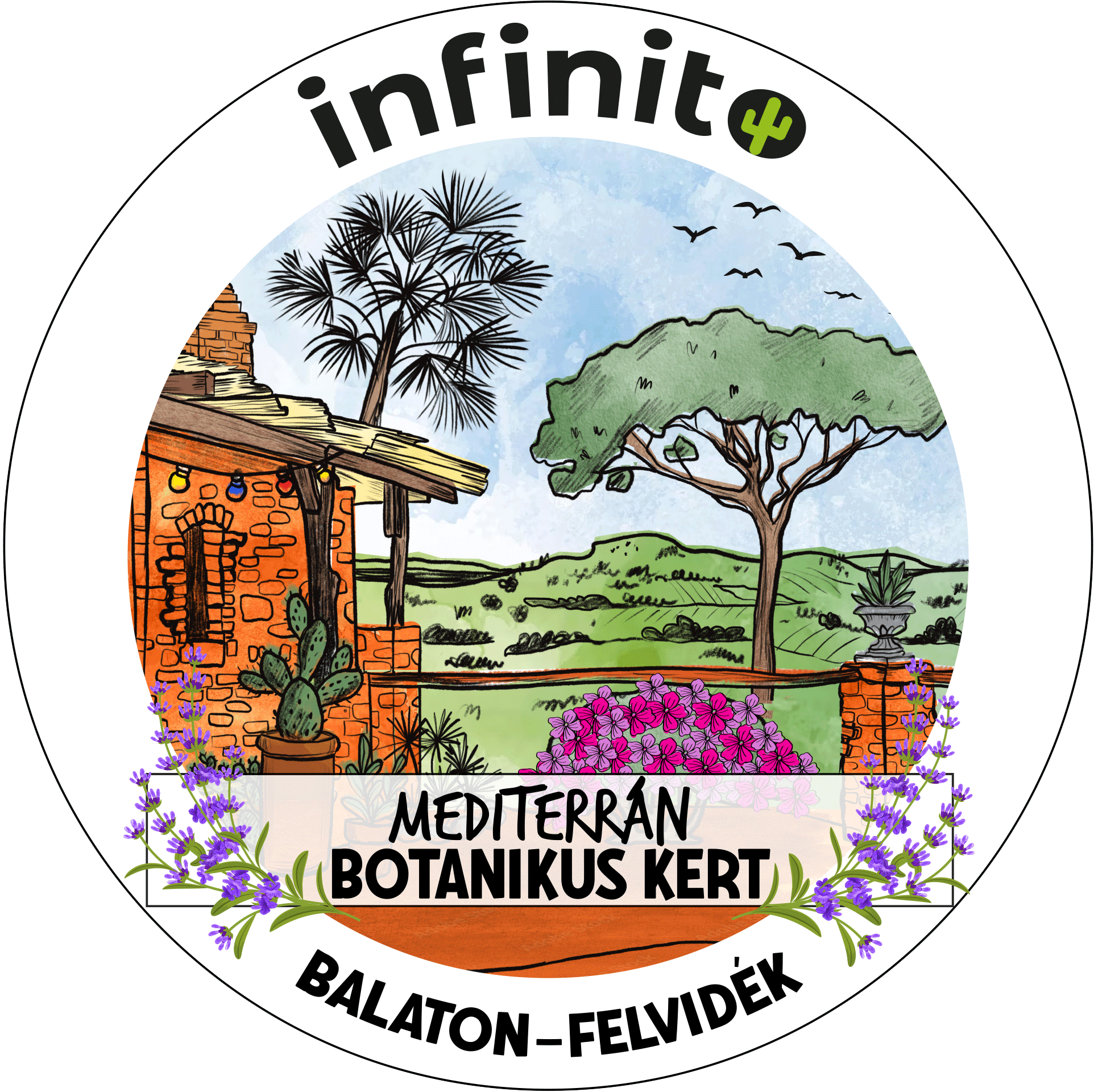 Balatoni Mediterrán Botanikus Kert logo