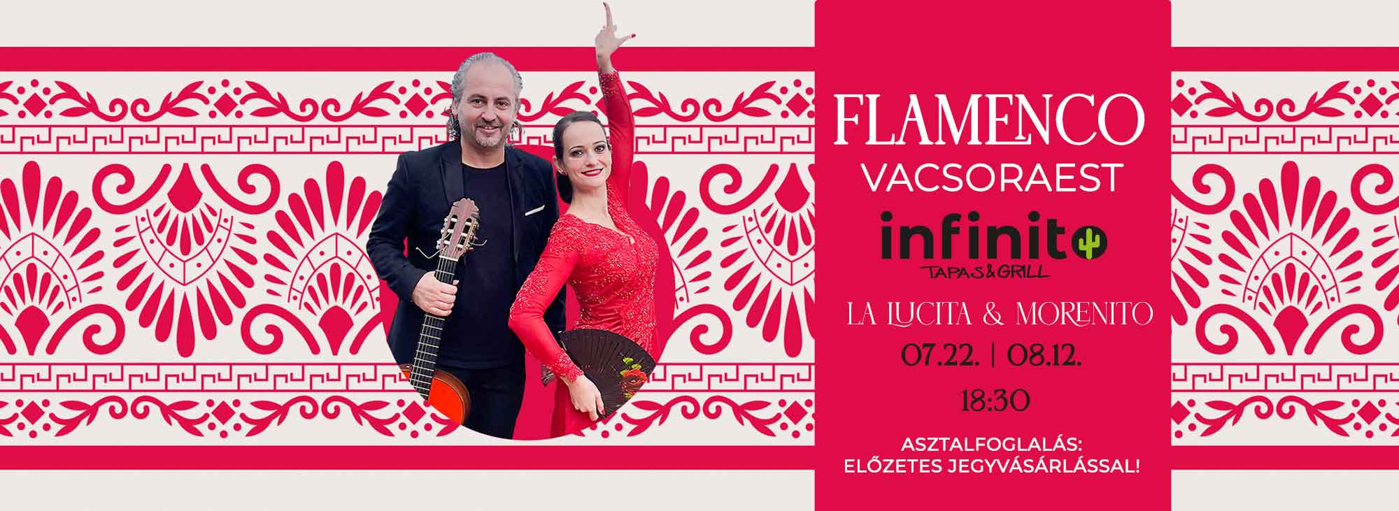 Flamenco show és vacsoraest a Taberna Infinito panoráma étteremben